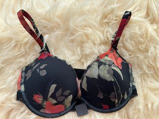 conjunto de lencería de tul de flores