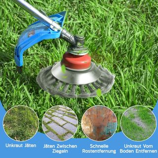 Lvelfe Cepillo para Malas Hierbas desbrozadora 8"