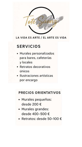 Murales y decoración artística.