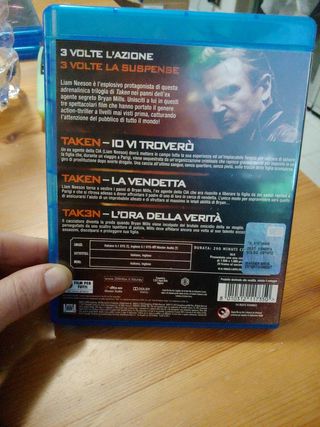 Taken trilogy bluray disc