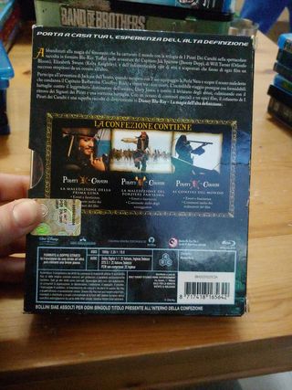 Pirati dei Caraibi trilogia bluray