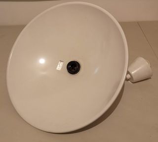 2 Lamparas Vintage IKEA T9510. Blanca. 40 cm.