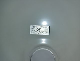 2 Lamparas Vintage IKEA T9510. Blanca. 40 cm.