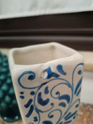 Vaso moderno in ceramica di Caltagirone