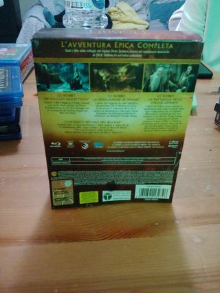 Lo Hobbit trilogia Blu ray disc