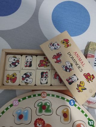 Lote de juguetes madera