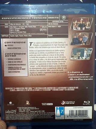 Señales Bluray
