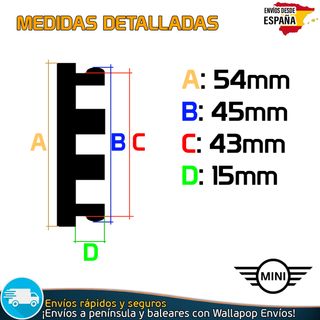 Tapas Llanta Mini Cooper 15 16 17 18 Tapacubo 54mm