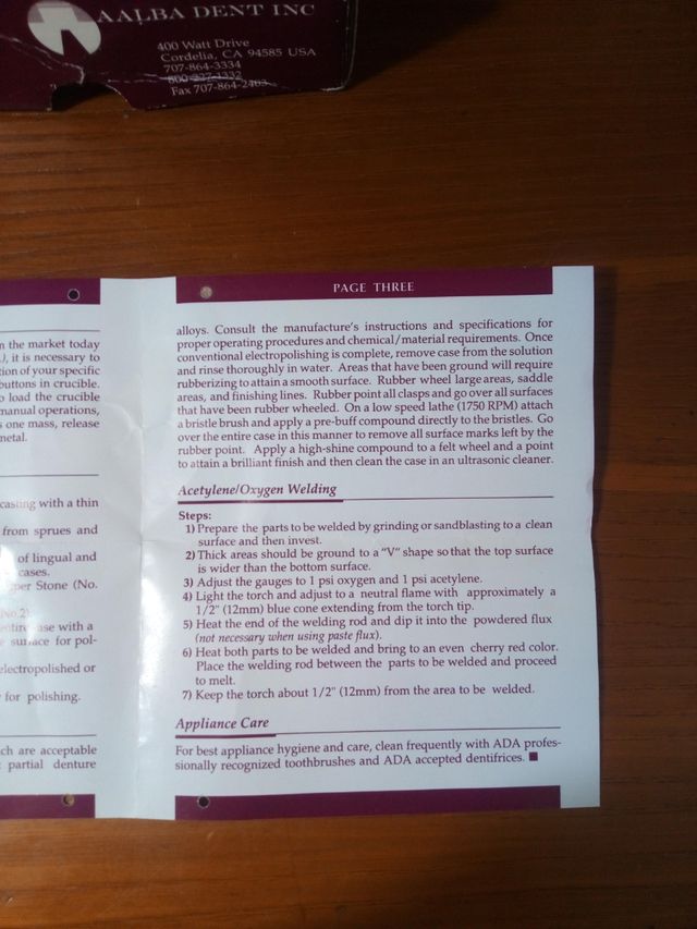 Vera PDS metal cromo cobalto granalla