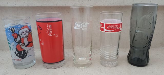 Lote de copos da Coca-Cola