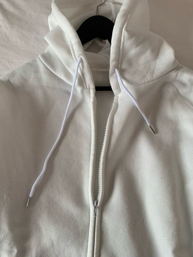 chaqueta oversize blanca