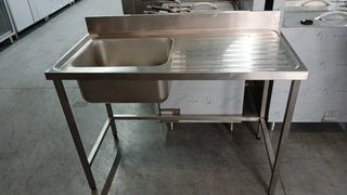 Fregadero industrial acero inox