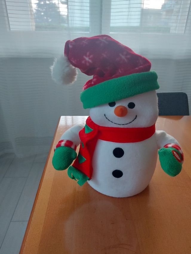 Set 2 pupazzi musicali natalizi