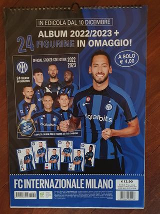 Set 5 Calendari Inter