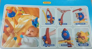 CARRUSEL MOVIL CUNA BEBE CON PATITOS TAMBALEANTES