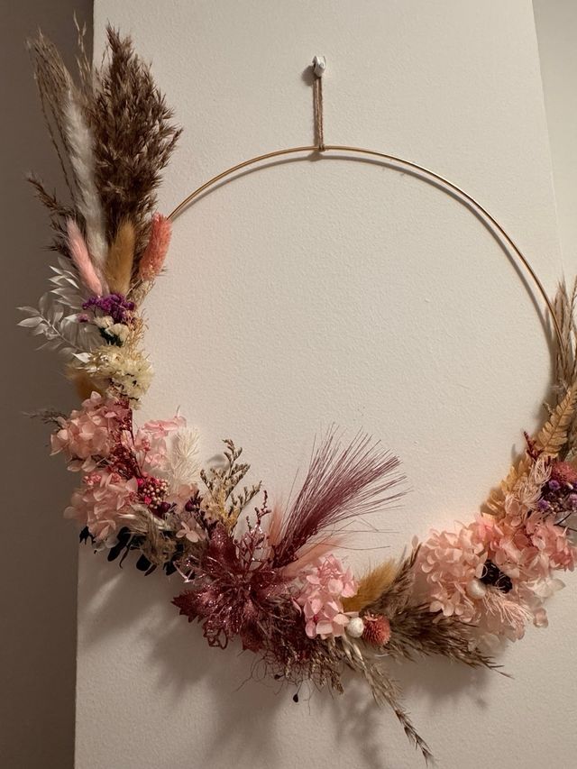 Corona flores preservadas 