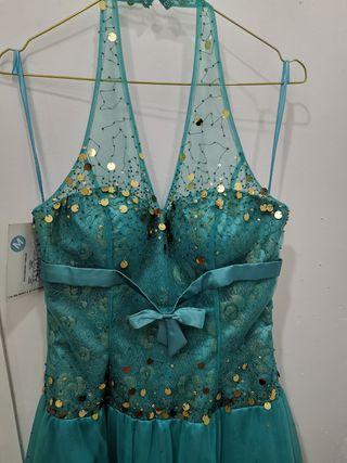 LIQUIDACION! Vestido nuevo de pedrería talla 38
