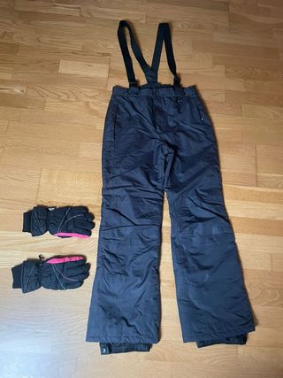 PANTALÓN Y GUANTES DE NIEVE