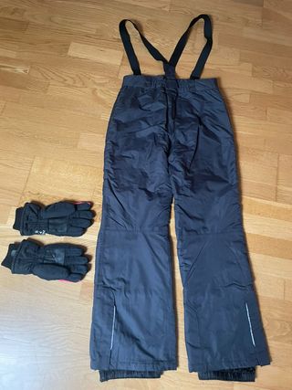 PANTALÓN Y GUANTES DE NIEVE
