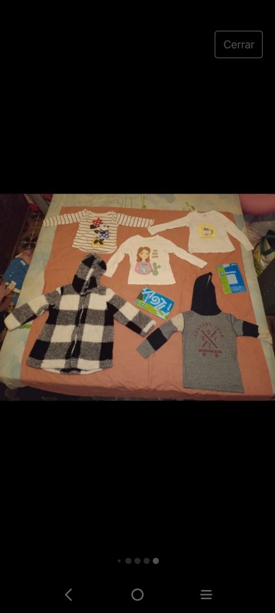 Lote de ropa de niña talla 5 años
