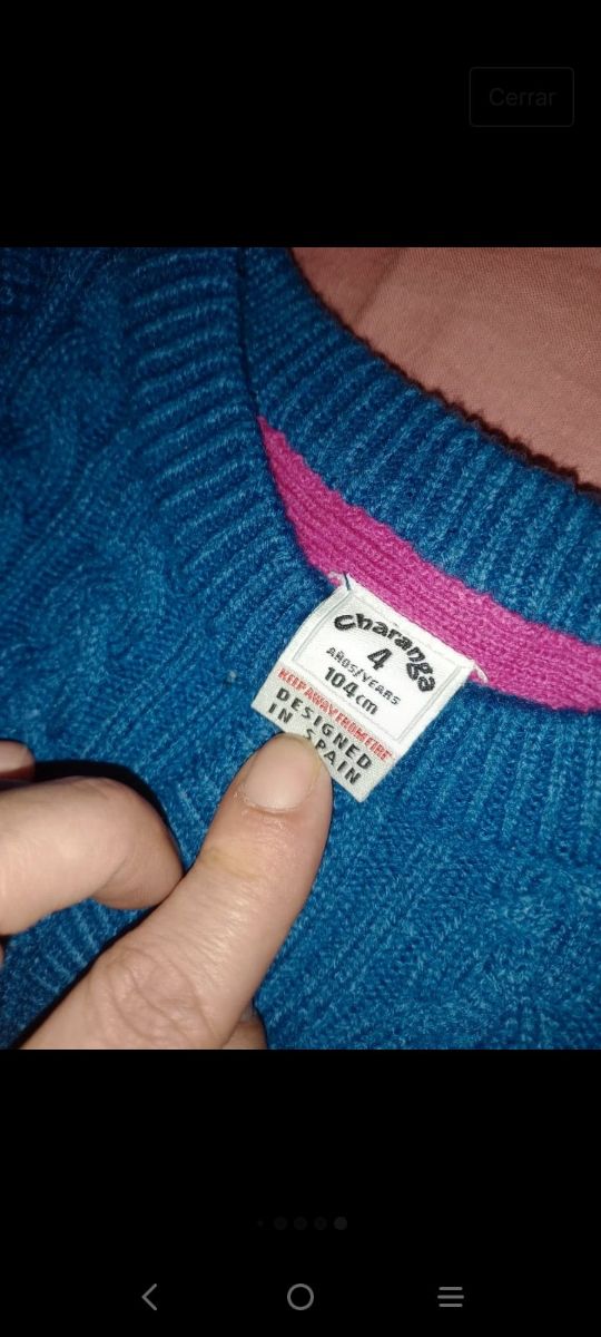 Lote de ropa de niña talla 4 años