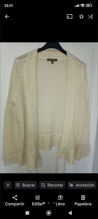 Lote vestido L, chaqueta dorada y cinturón