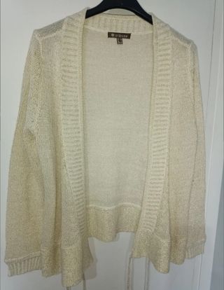 Lote vestido L, chaqueta dorada y cinturón