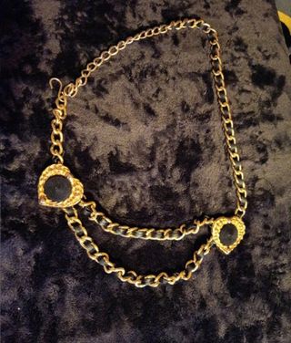 Lote vestido L, chaqueta dorada y cinturón