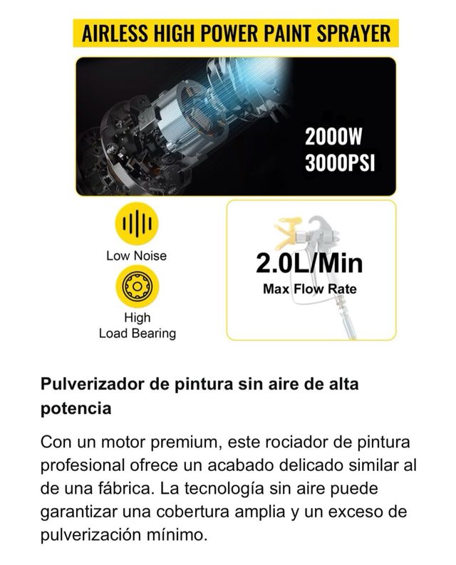 Maquina pulverizadora de pintura VEVOR