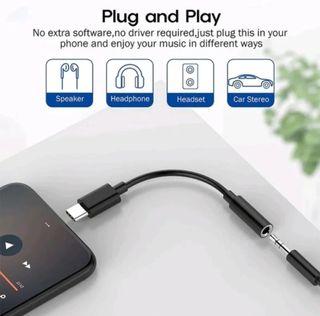 Adaptador cable auriculares,tipo C a 3,5mm.Samsung