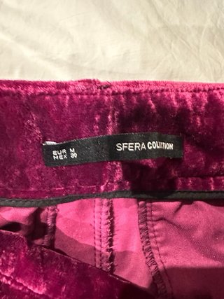 Traje chaqueta y pantalon terciopelo rosa