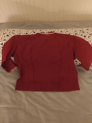 Blusa + toquilla casera niña + delantal