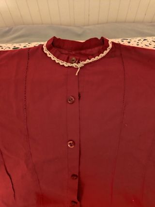 Blusa + toquilla casera niña + delantal