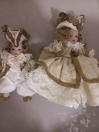 Coppia bambole  da collezione molto belle