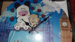 Orologio design manga clock Hello Spank Love Micia