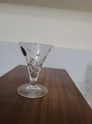 Decanter e bicchieri in cristallo