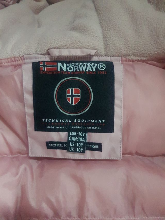 Chaqueta norway rosa niña