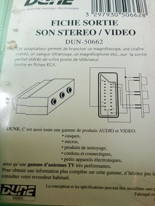 Adaptador Euroconector a RCAs