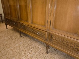 Armario ropero madera tallada