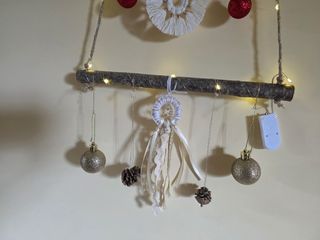 Decorazioni natalizi macrame fatto a mano handmade