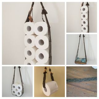 Porta carta igienica macrame Boho rustico Country