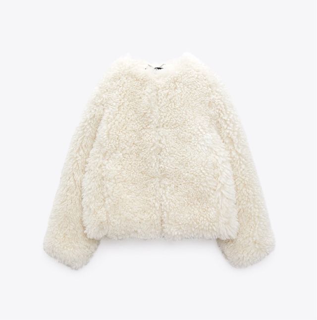 Giacca Zara effetto pelliccia