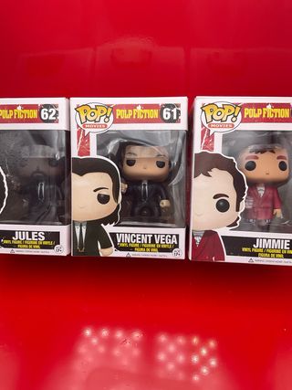 Funko Pop Pulp Fiction Jimmie Jules Vincent Vega de segunda mano