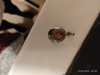 Colgante de plata con ambar