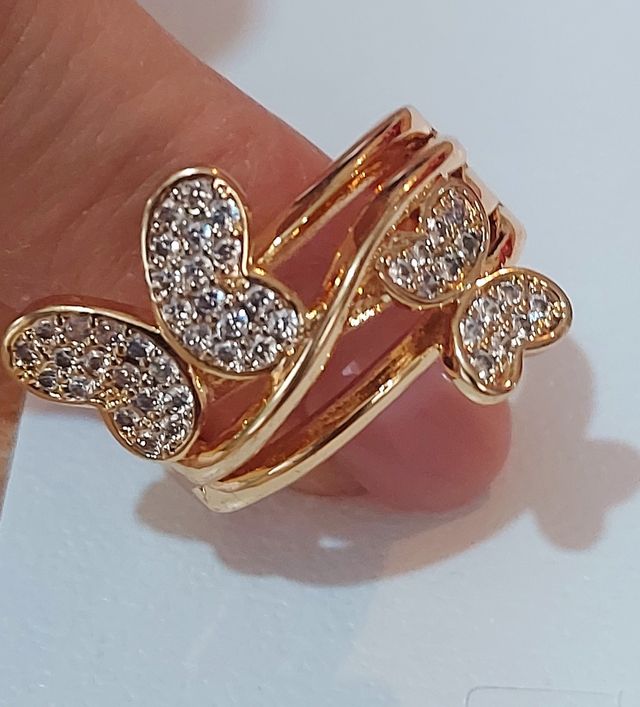 Anillo ancho de Mariposas