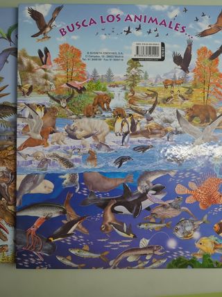 Busca los animales. 2 libros