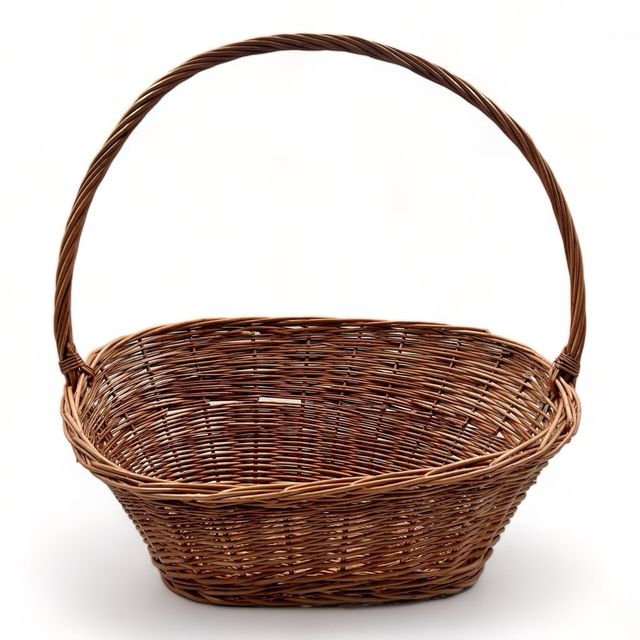 Cesta de navidad de mimbre