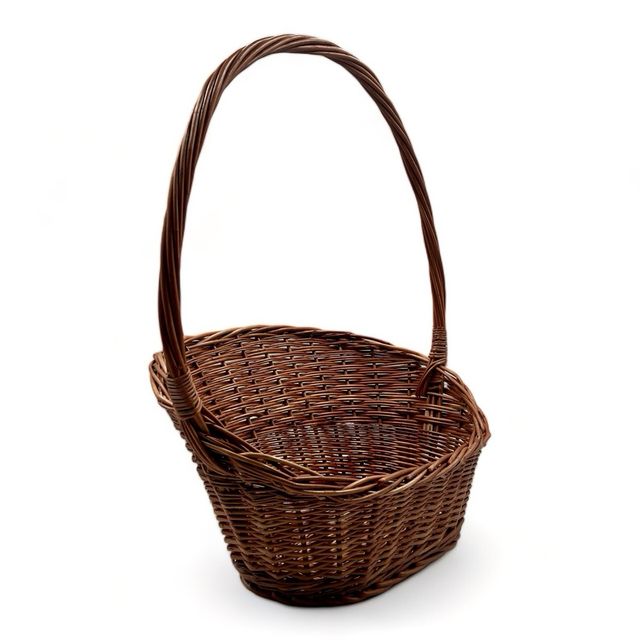 Cesta de navidad de mimbre