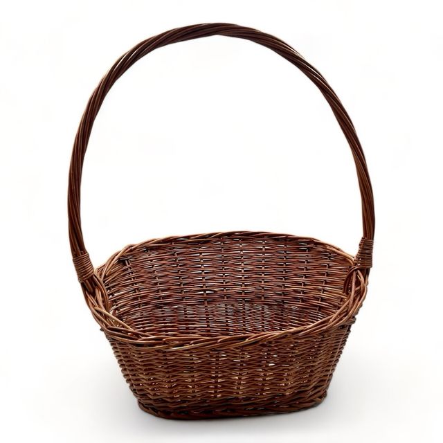 Cesta de navidad de mimbre