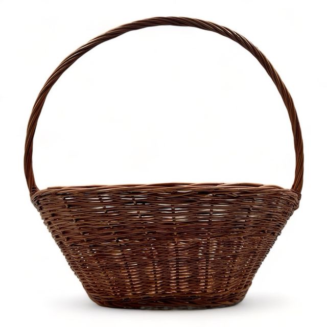 Cesta de navidad de mimbre